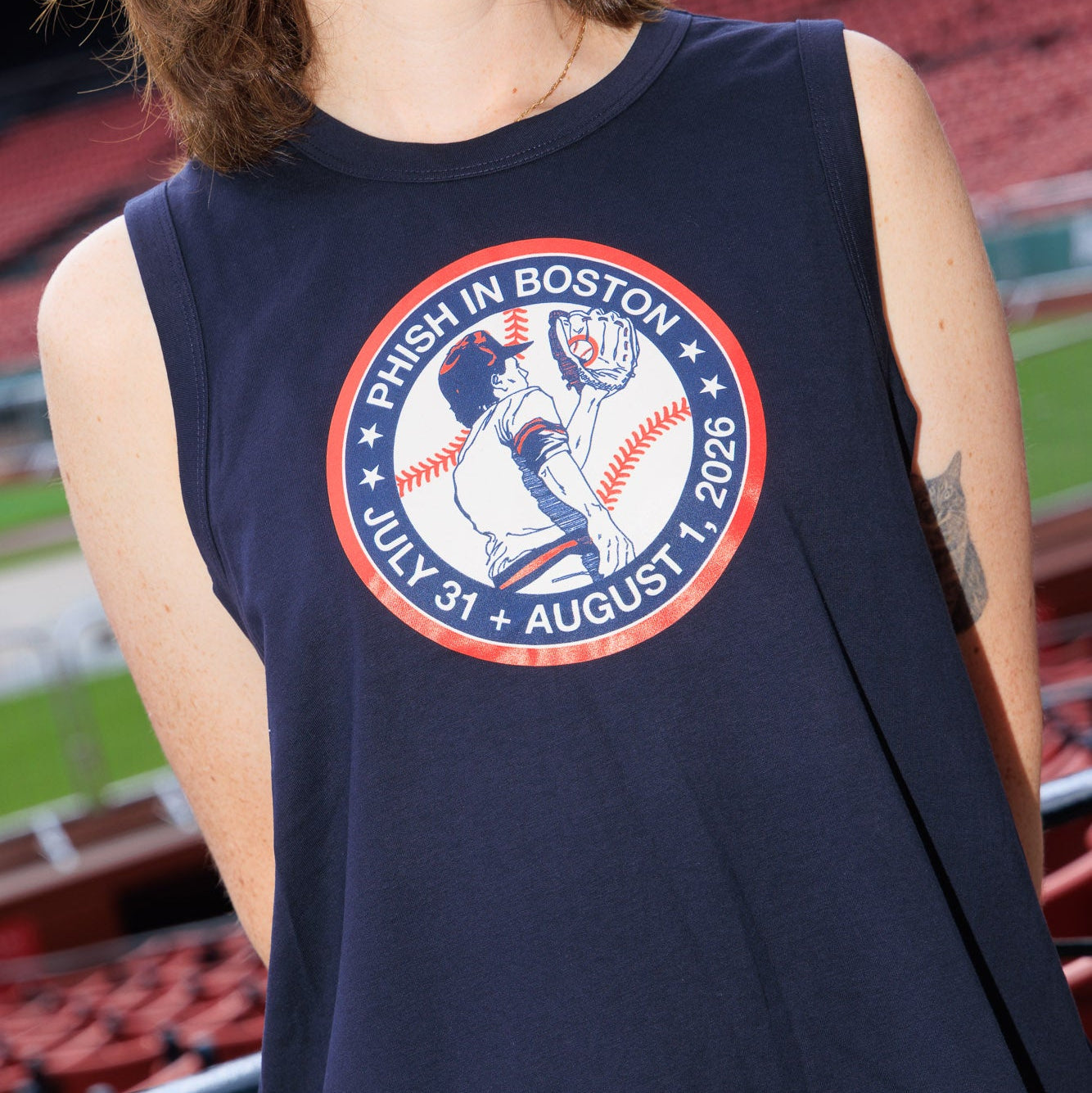 Womens Fly Ball Fenway Tank Top