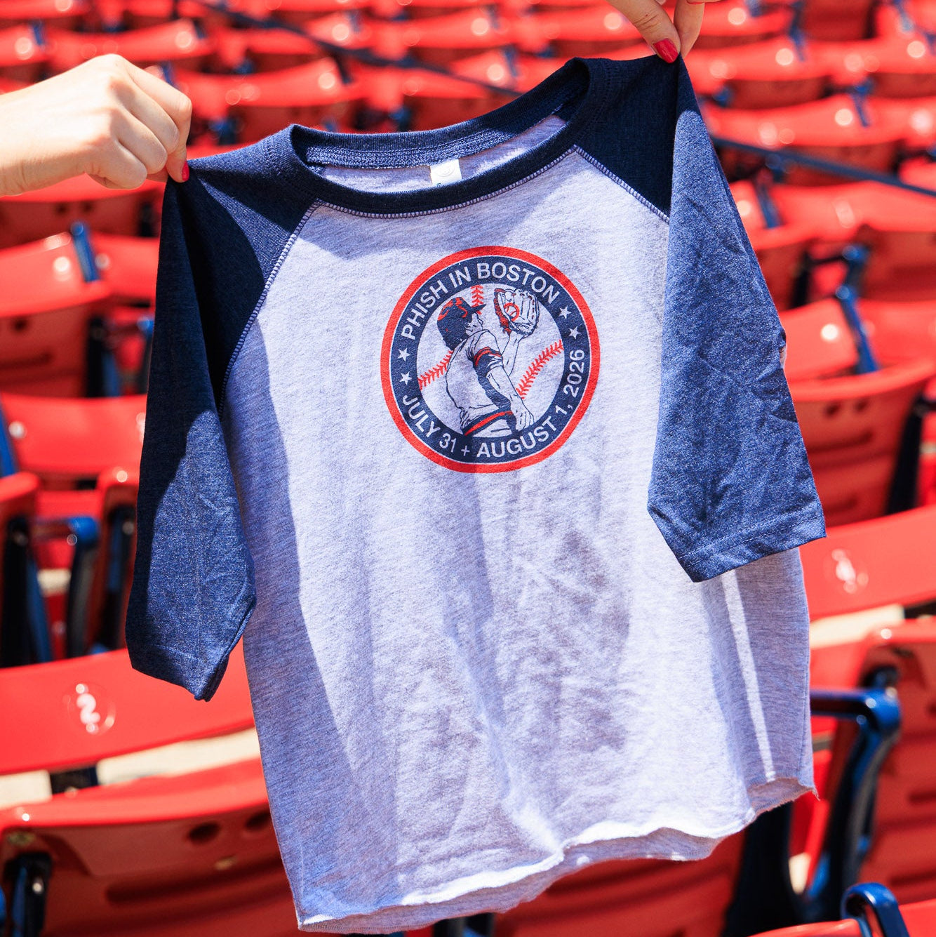 Youth Fly Ball Fenway 3/4 Sleeve Baseball Tee