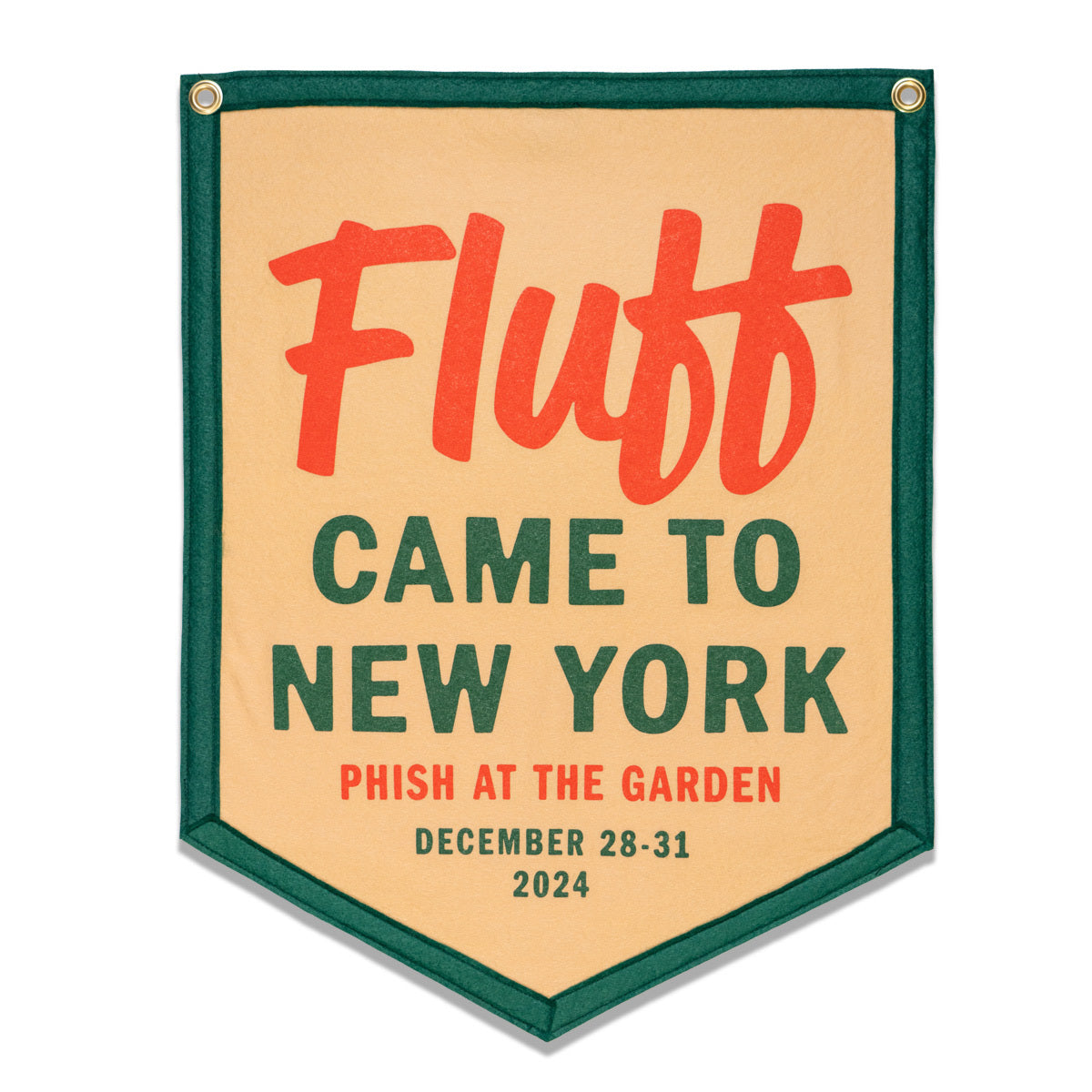 Fluff Came To New York Oxford Pennant Banner