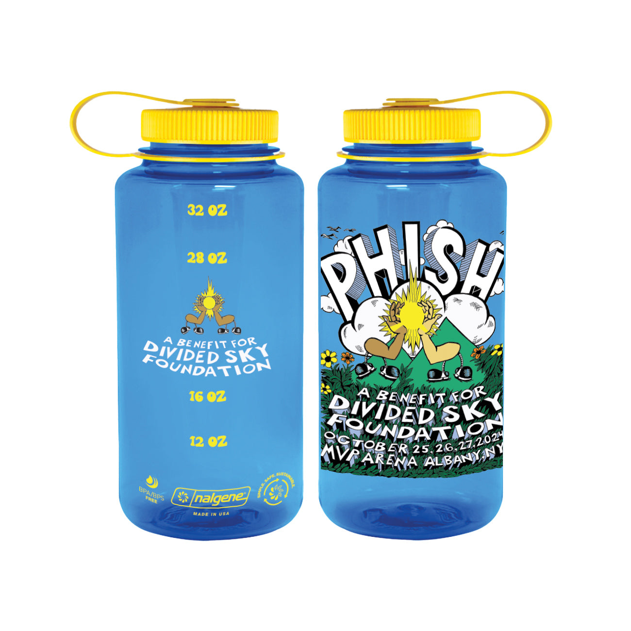 Pollock Arm In Arm Event Nalgene on Cornflower Blue