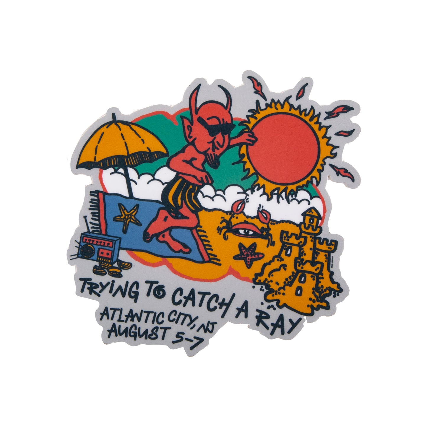 Atlantic City Catch A Ray Event Sticker