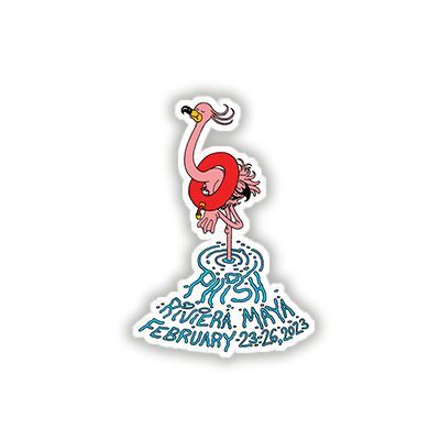 Single Flamingo Event Sticker