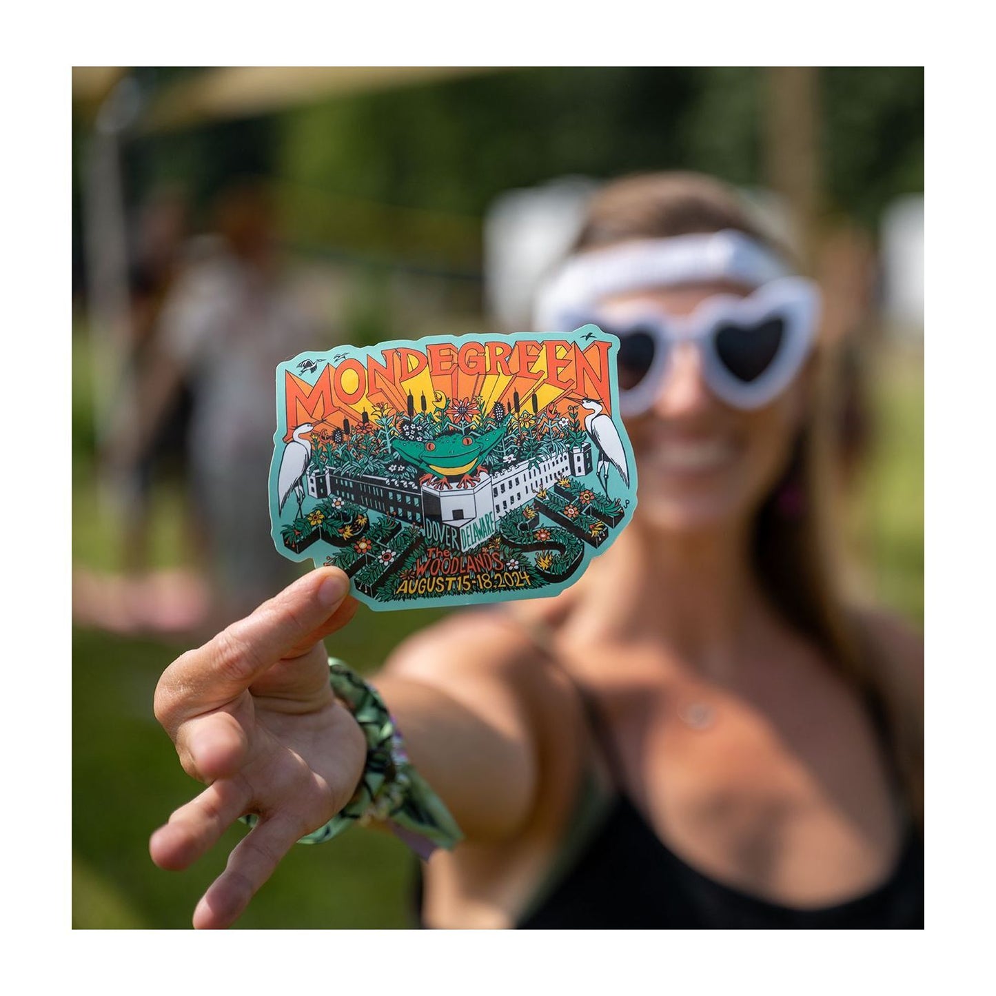 Pollock Egrets Mondegreen Sticker