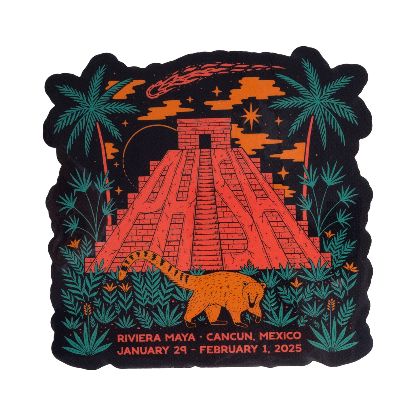 Coati Asteroid Discovery Event Sticker