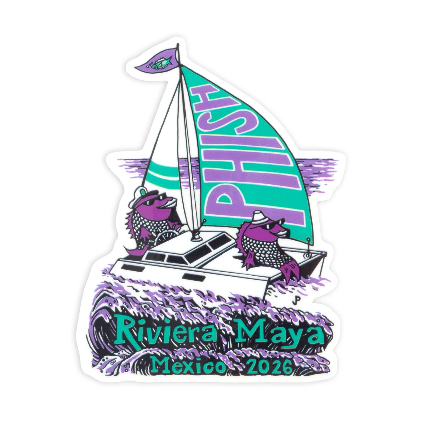 Pollock Waves EVENT STICKER