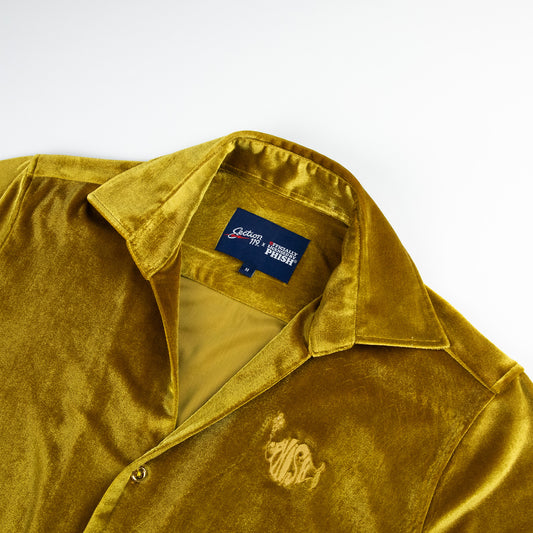 Trey Clifford Ball Velour Button Down Shirt