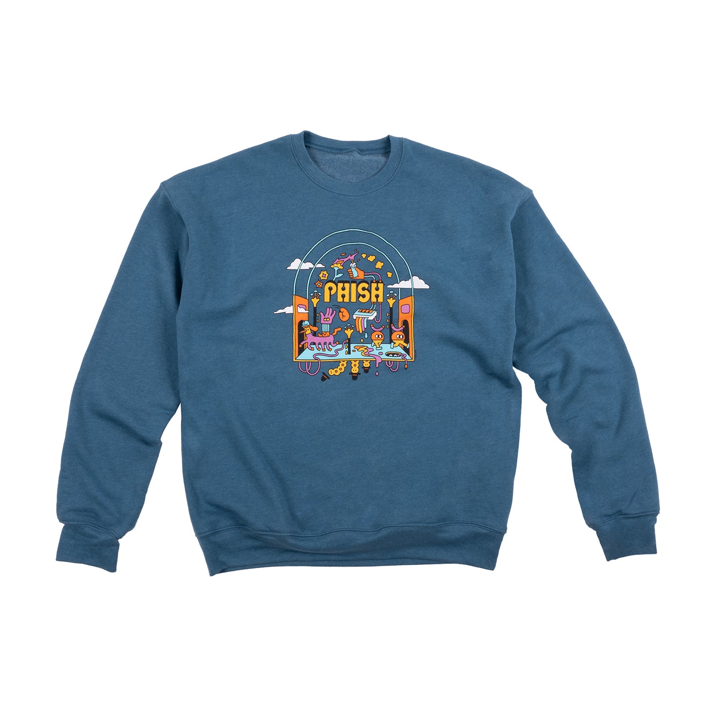 Synthesis Crew Neck Sweatshirt on Heather Deep Teal