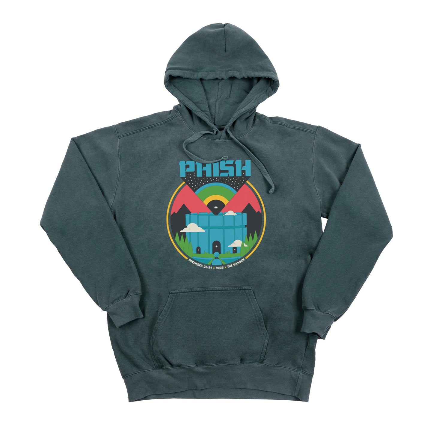 Moats Around The Garden NYE Run Pullover Hoodie on Blue Spruce