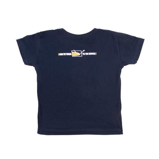 Kids Doniac Schvice Tee on Navy