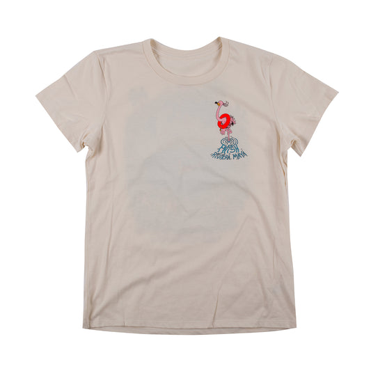 Cenote Flamingo Women's Tee - Cream