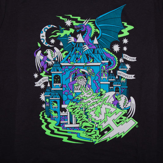 Fall '23 Crumbling Castle Women's Tee - Dark Grey