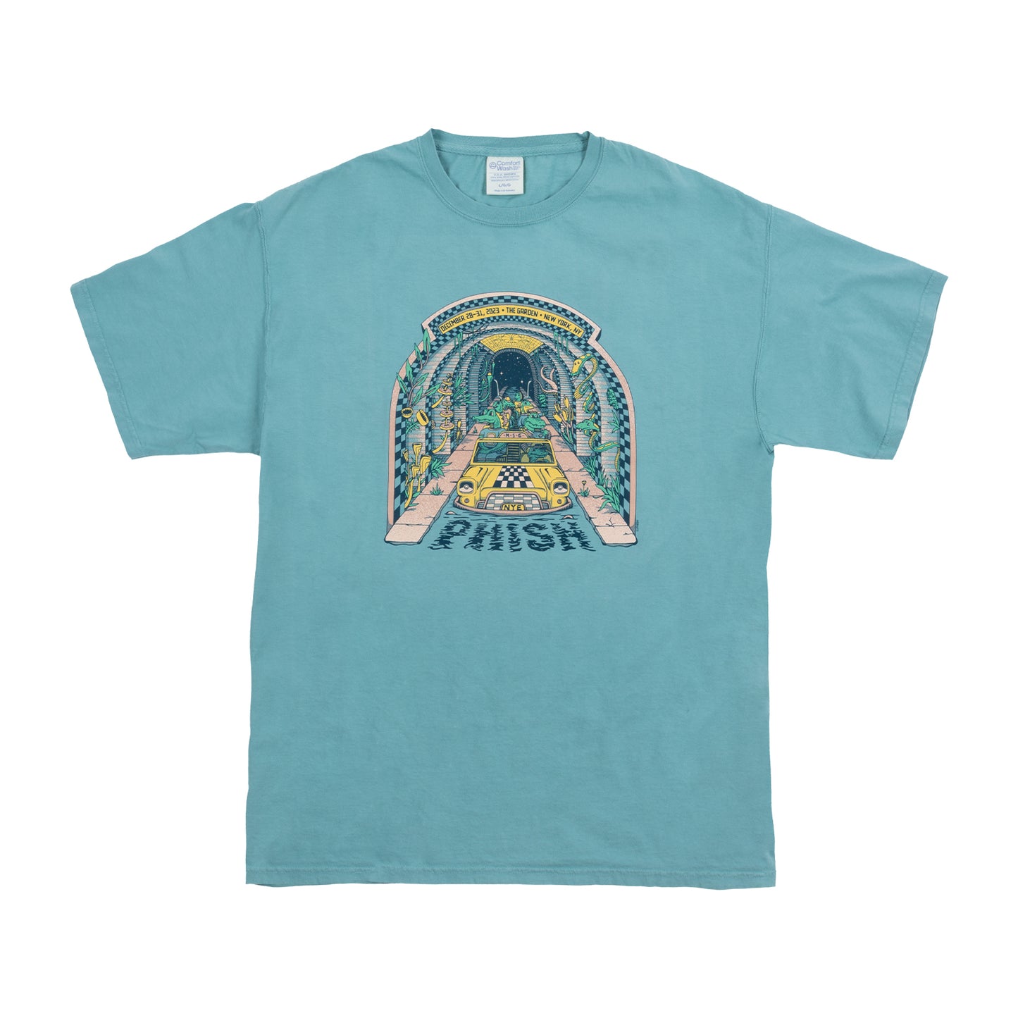 Going Underground NYE Run Tee on Spanish Moss