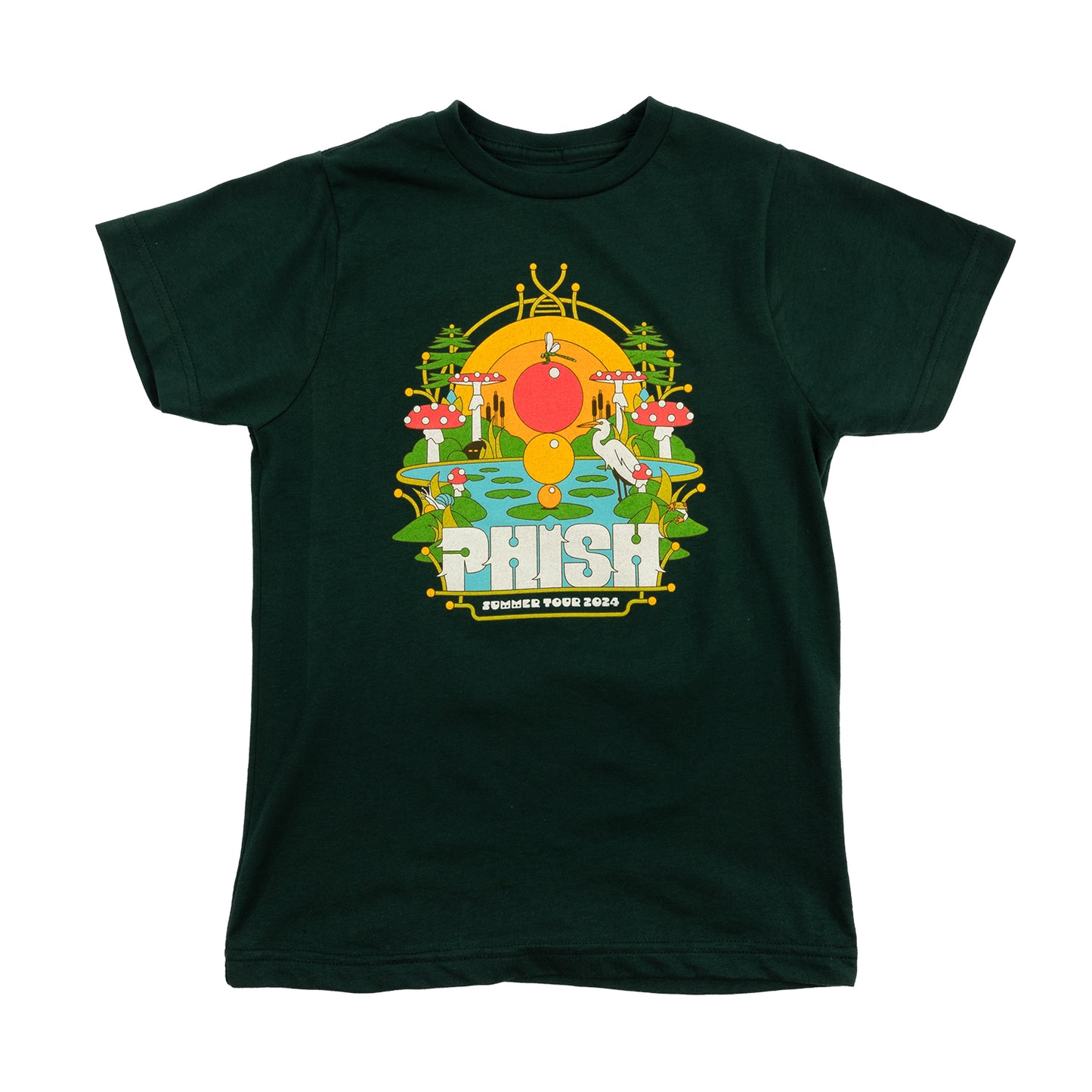 Youth Pond Life Summer Tour 24 Tee on Forest