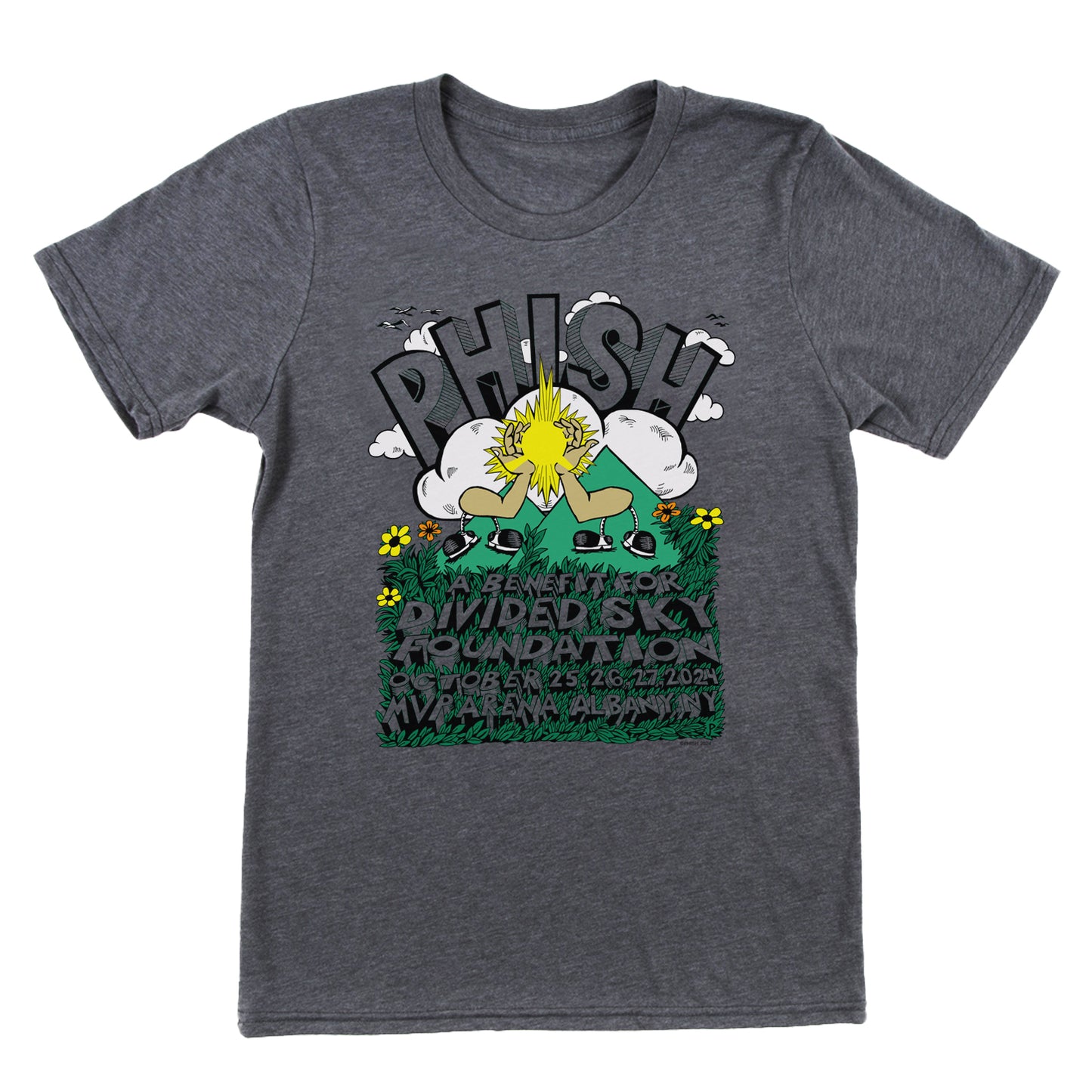Pollock Arm in Arm Tee on Heather Grey Tri-blend