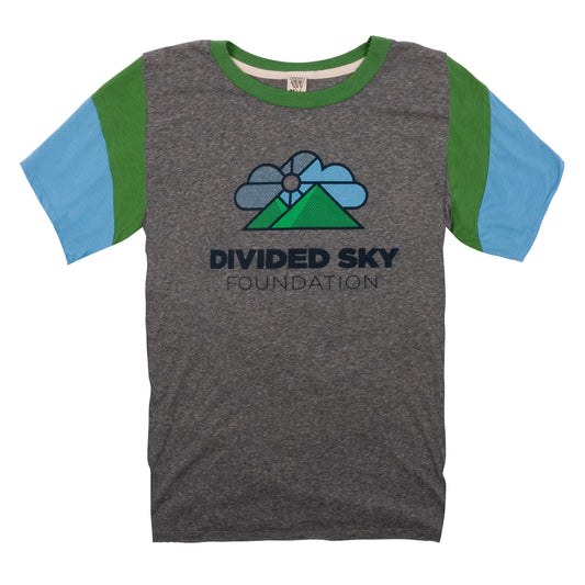 Divided Sky CAMP Tee on Tri-Grey/Blue/Green