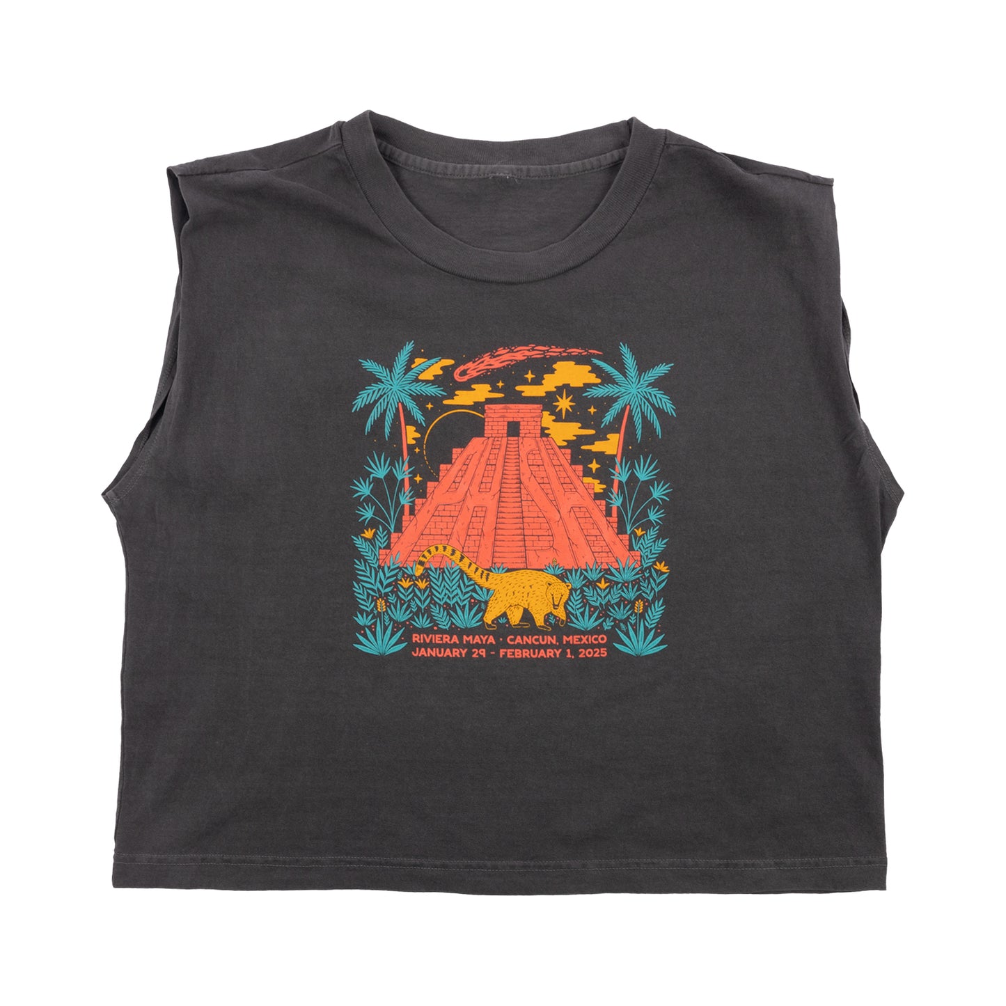 Coati Asteroid Discovery Sleeveless Women's Crop Tee