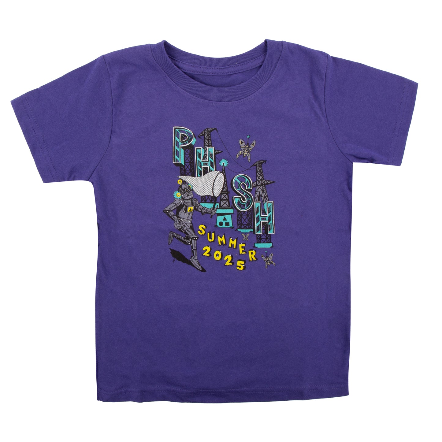 Kids Summer Tour 2025 Pollock Robot Butterfly Tee