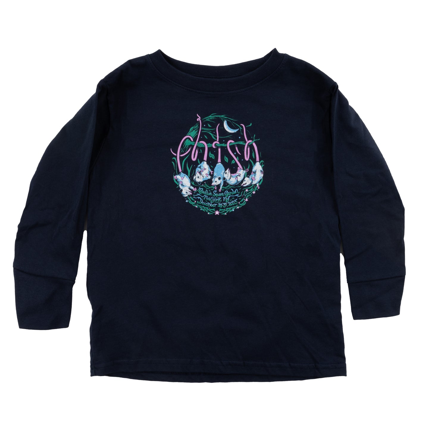 Kid's Hangin' Possum Longsleeve New Year’s Run ‘25 Tee