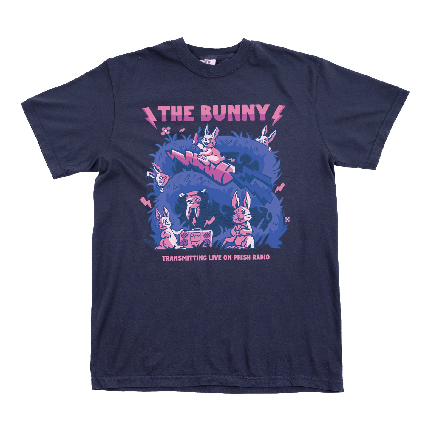 The Bunny Radio Tee on Navy