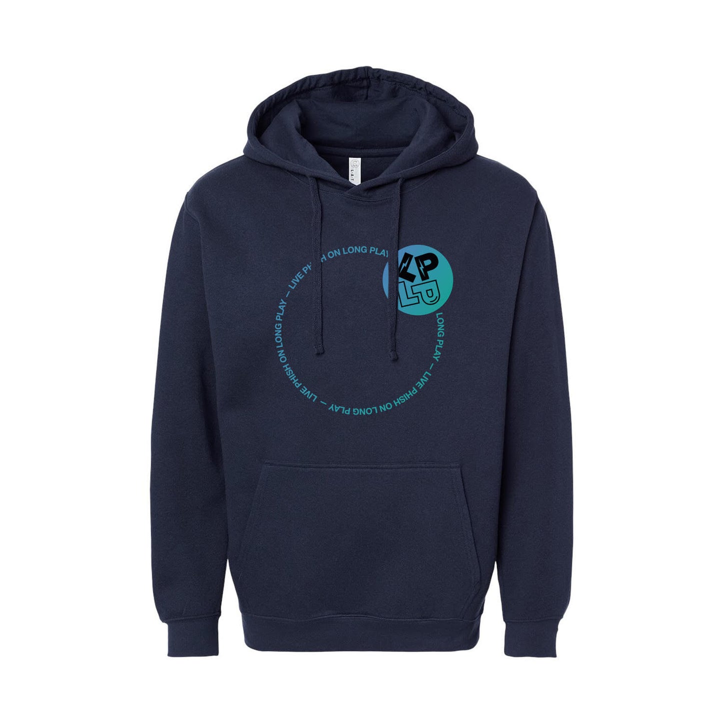 LP on LP Pullover Hoodie on Navy