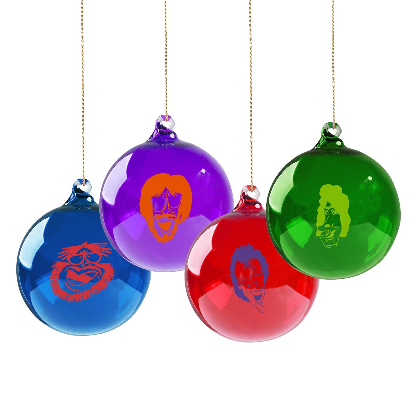 Pollock Characters Glass Ornament