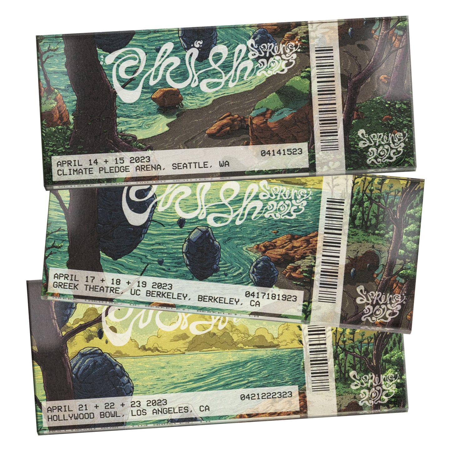 Spring Tour 2023 Ticket Magnets