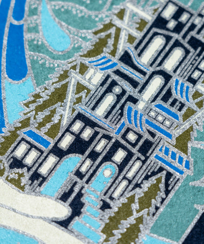 Oxford Pennant x Phish Water Phoenix Rising Camp Flag