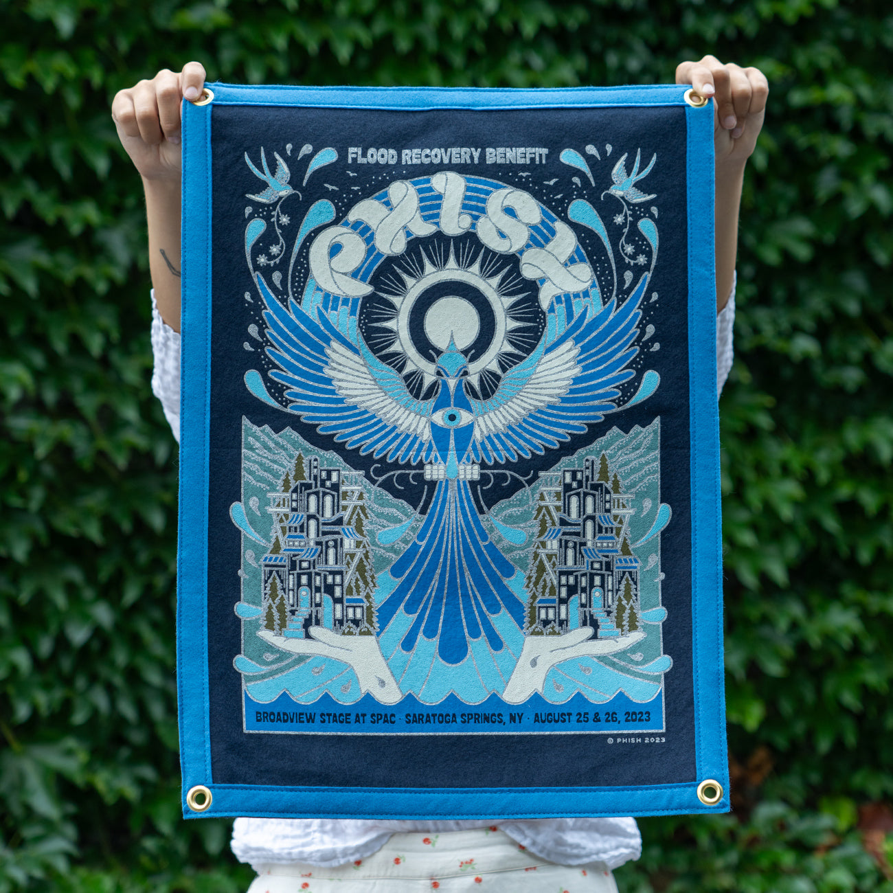 Oxford Pennant x Phish Water Phoenix Rising Camp Flag