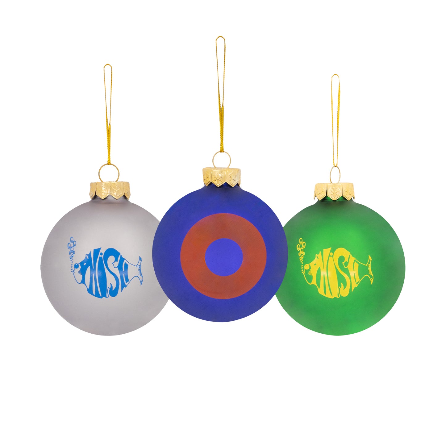 Traditional Glass Donut/Logo Ornaments