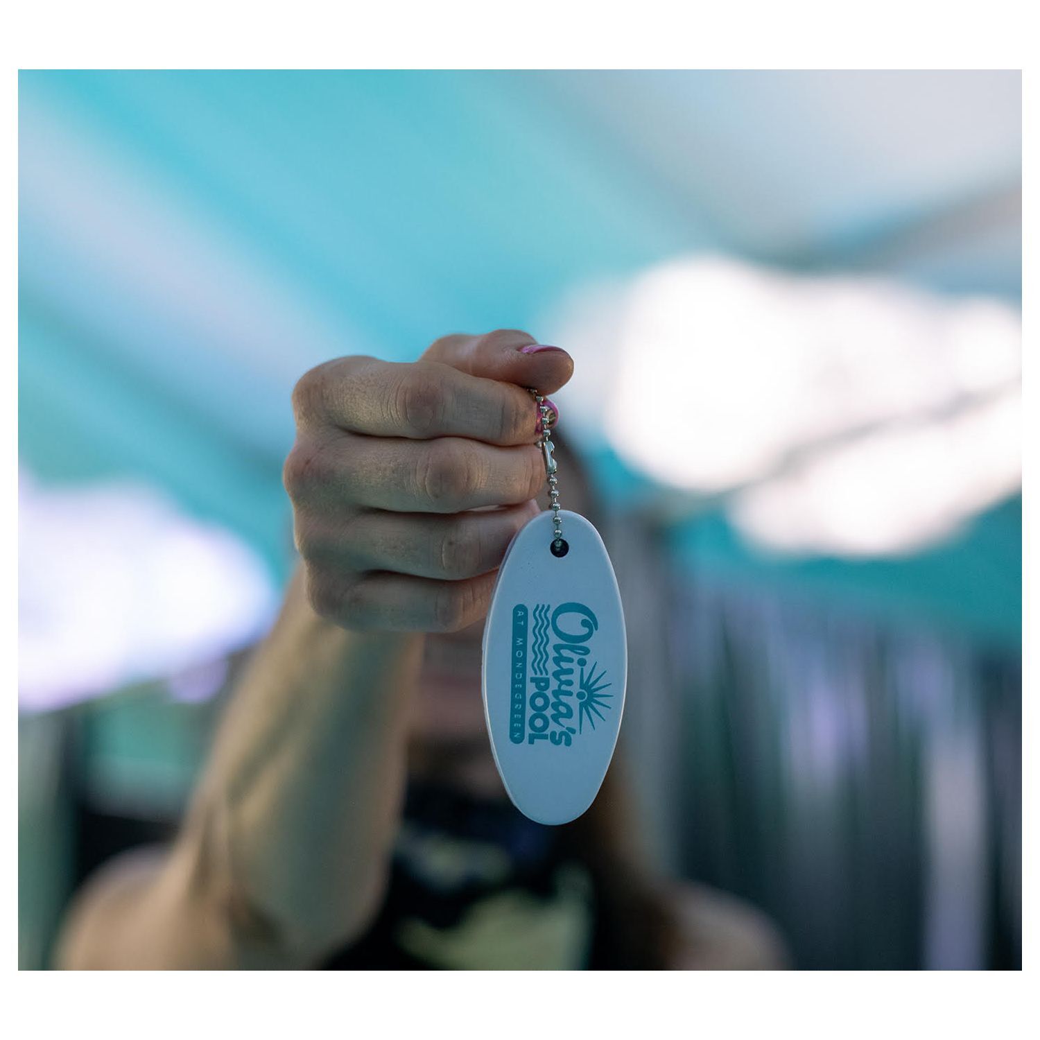 Olivias Pool Floaty Keychain