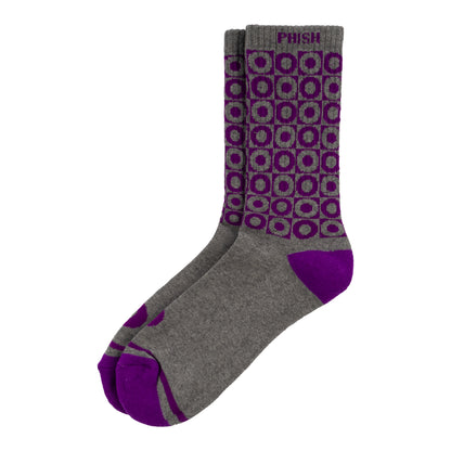 Atomic Fish Donut Socks