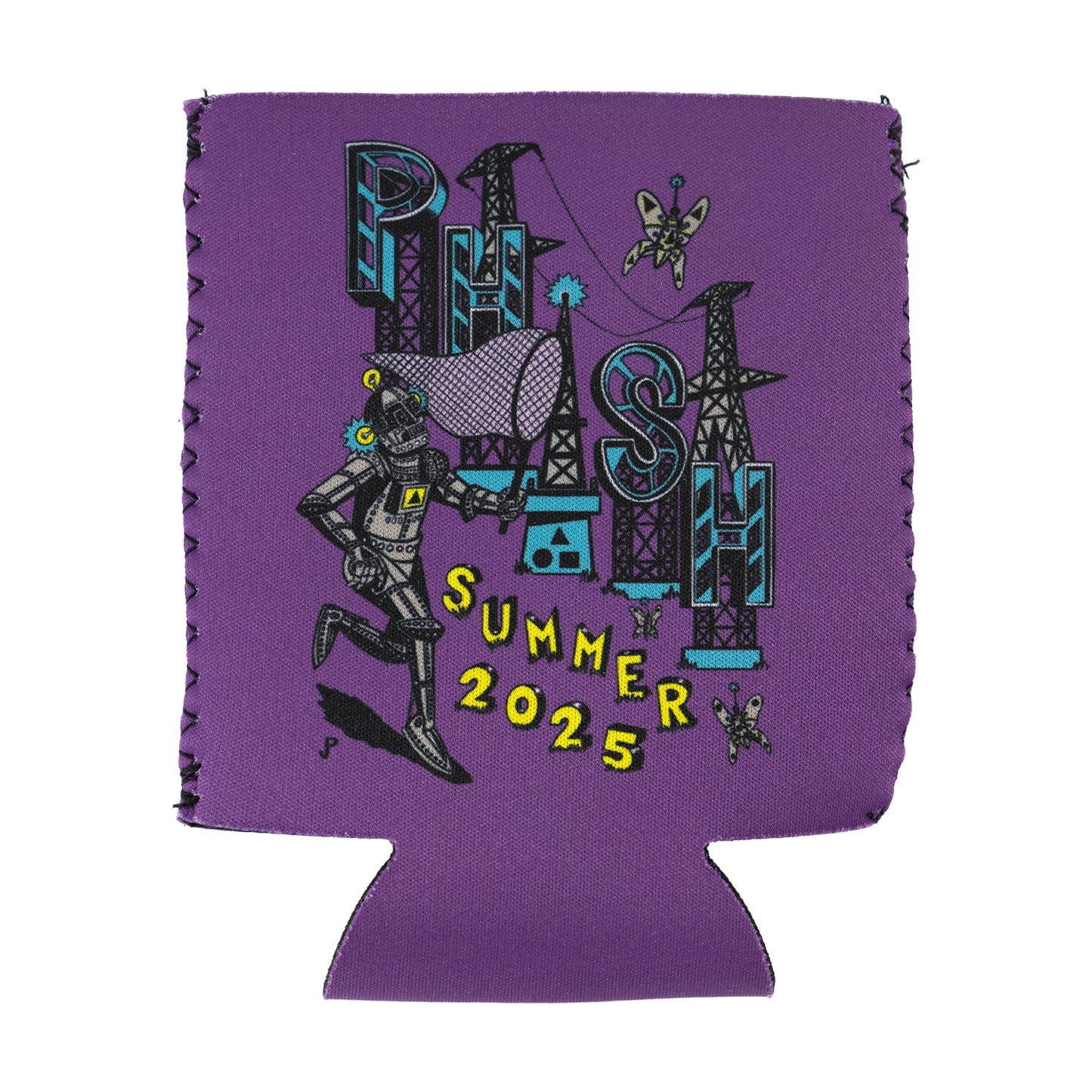 Summer Tour 2025 Pollock Robot Butterfly Can Cooler