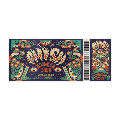 Summer Tour 2025 Ticket Magnets