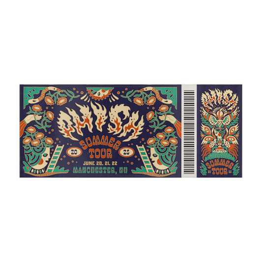 Summer Tour 2025 Ticket Magnets
