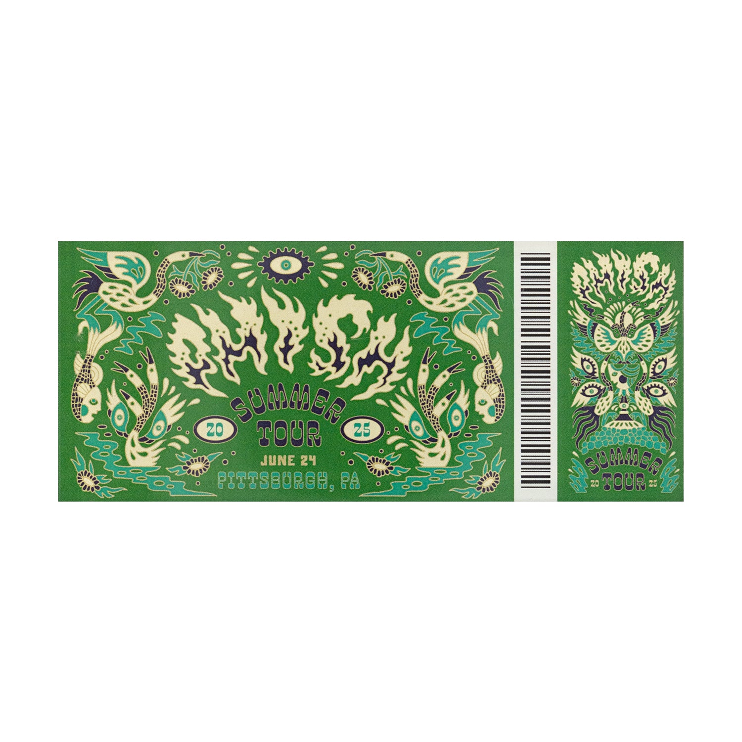 Summer Tour 2025 Ticket Magnets – Phish Dry Goods