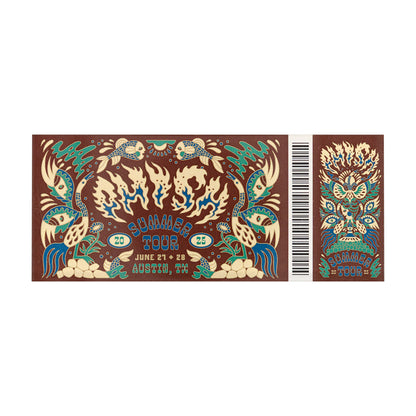 Summer Tour 2025 Ticket Magnets