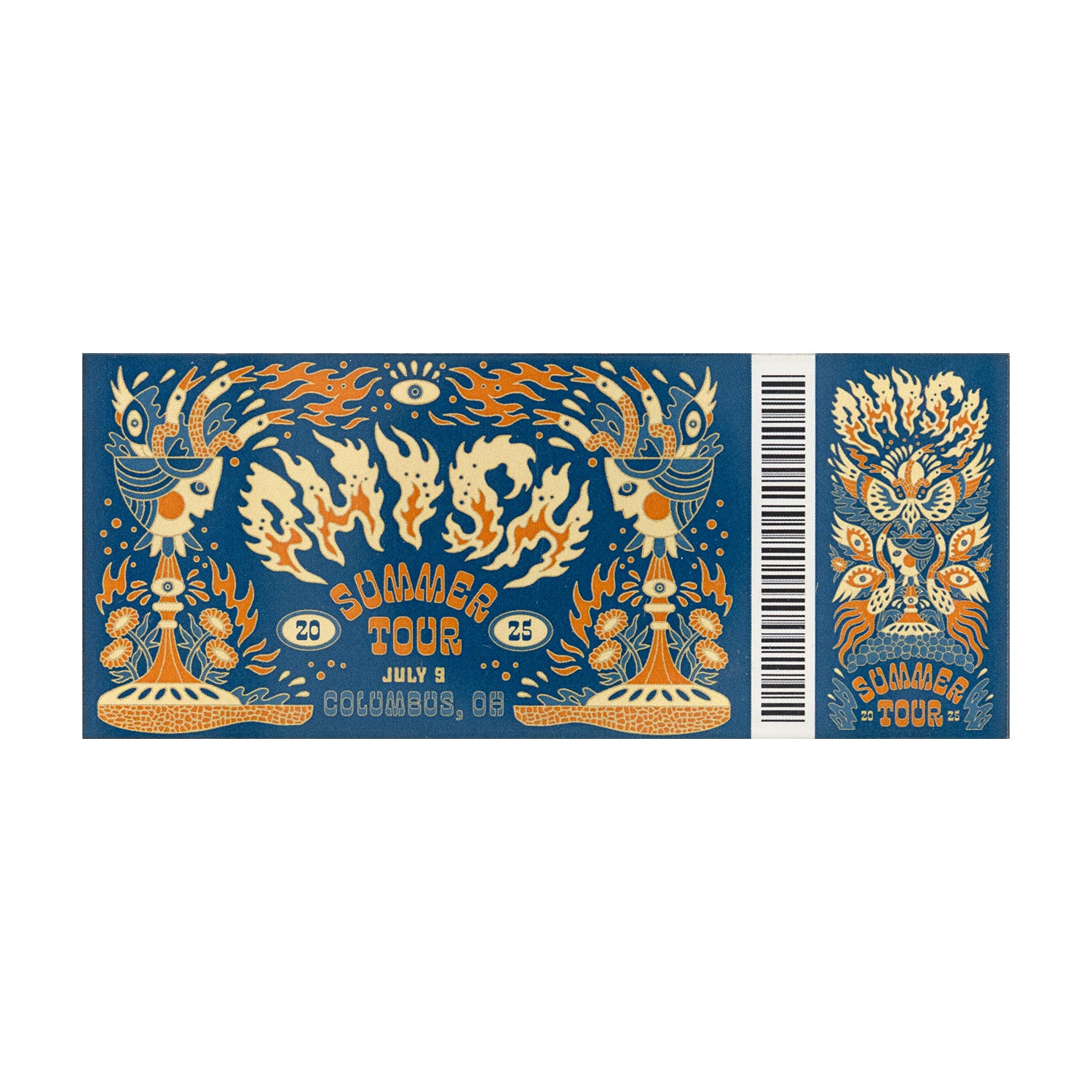 Summer Tour 2025 Ticket Magnets – Phish Dry Goods