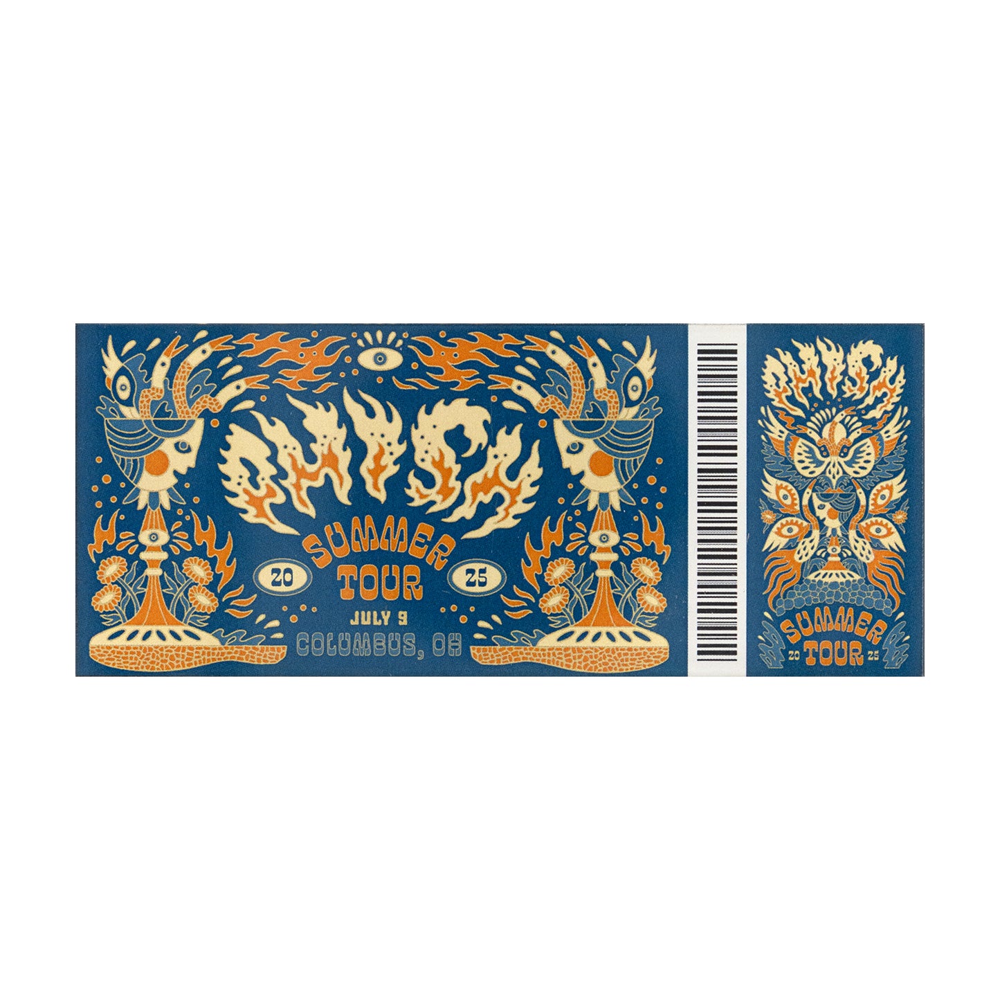 Summer Tour 2025 Ticket Magnets