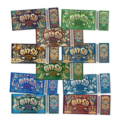 Summer Tour 2025 Ticket Magnets