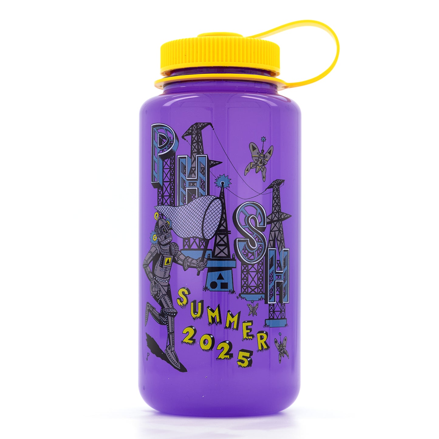 Summer Tour 2025 Pollock Robot Butterfly 32 oz. Nalgene Water Bottle