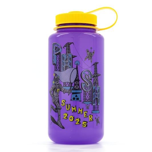 Summer Tour 2025 Pollock Robot Butterfly 32 oz. Nalgene Water Bottle