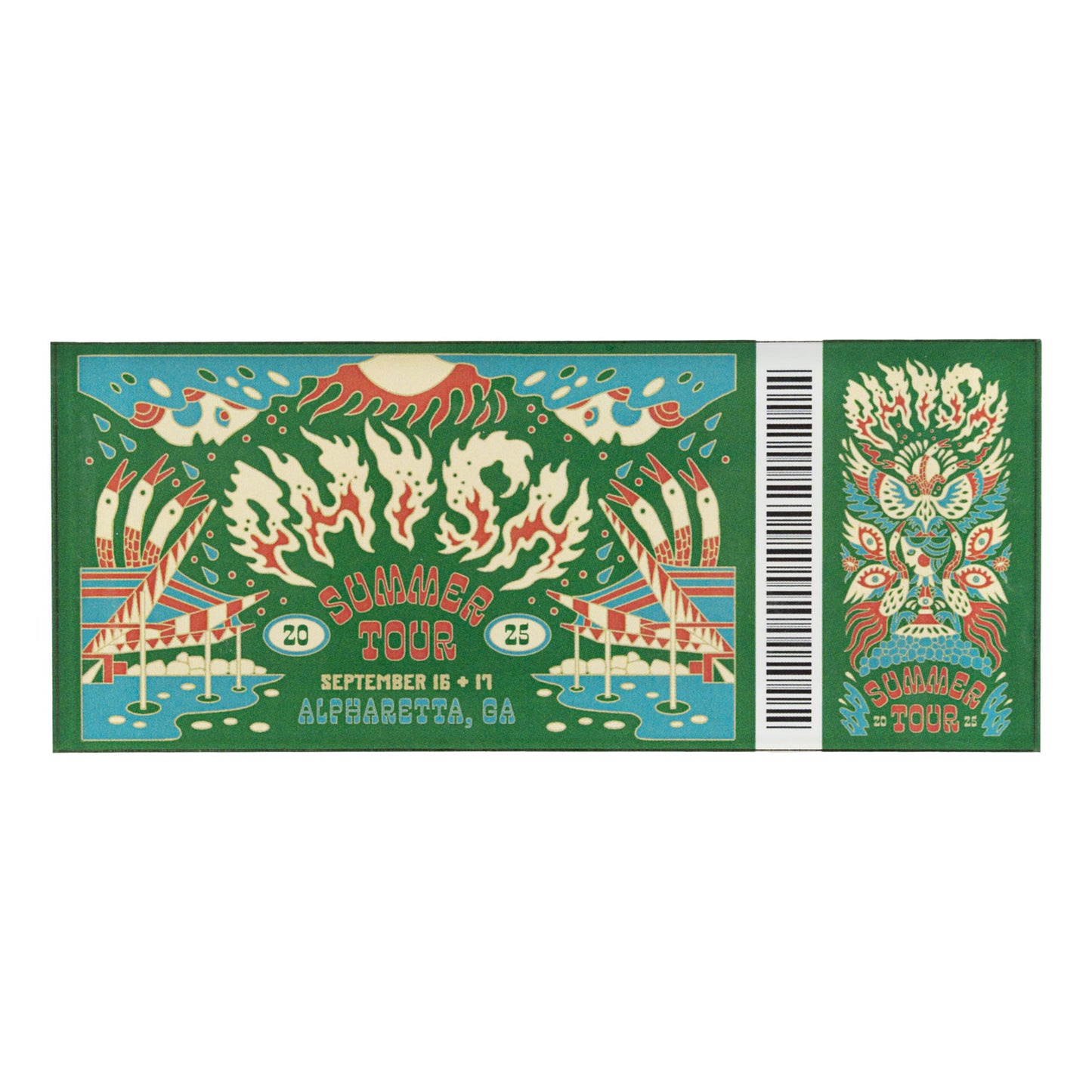 September Summer Tour 2025 Ticket Magnets