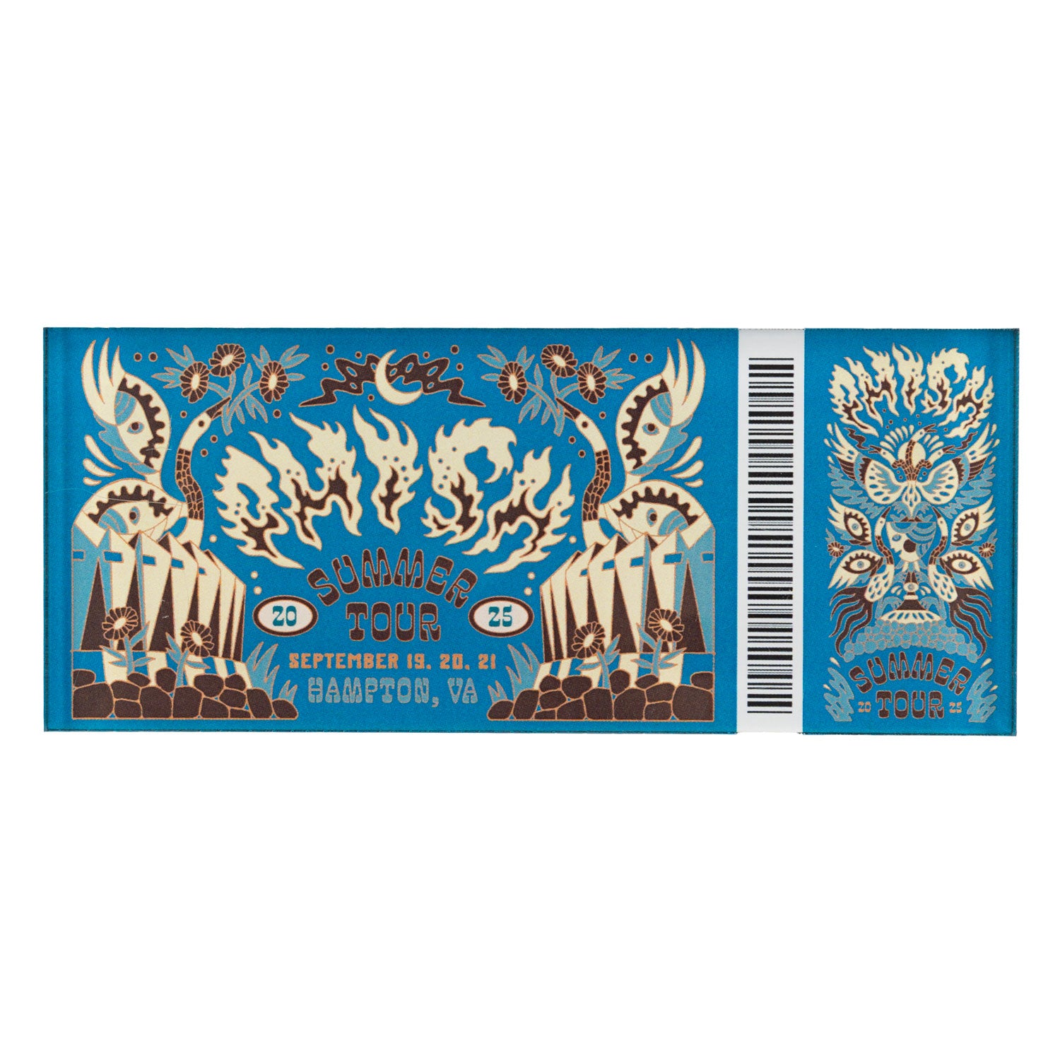 September Summer Tour 2025 Ticket Magnets – Phish Dry Goods