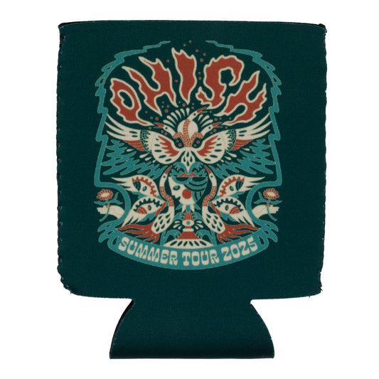 Flaming Bird Head Summer Tour Can Cooler