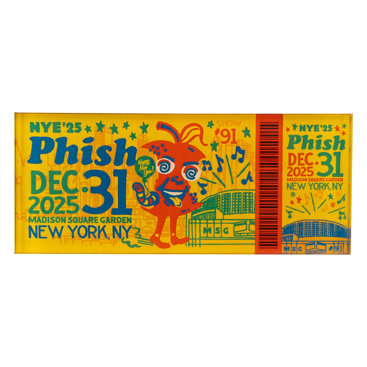 Apple of My Eye New Years Run 25 Ticket Magnets