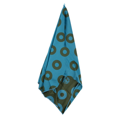 Fishman Donut Quick Dry Towel Olive/Teal