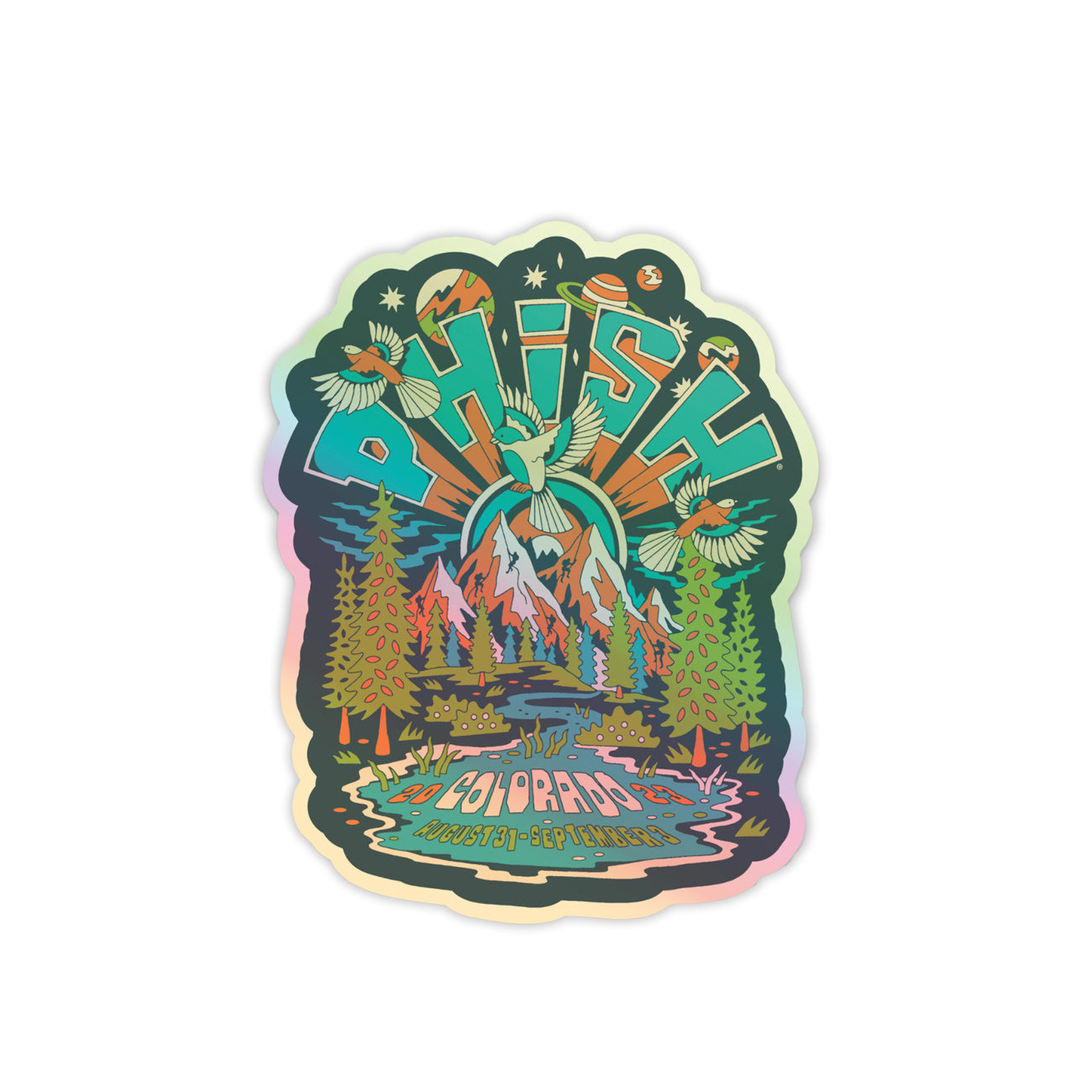 Summer '23 Commerce City Event Sticker Holographic Climber