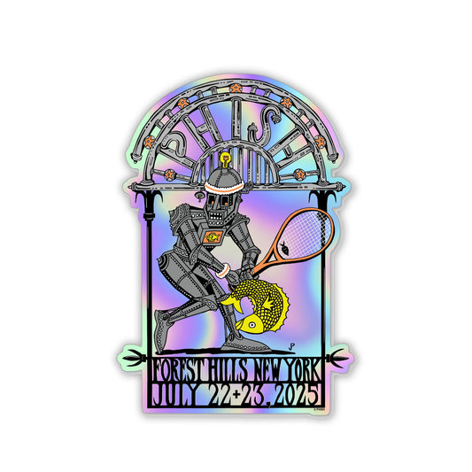 Pollock Tennis Robot Forest Hills Sticker