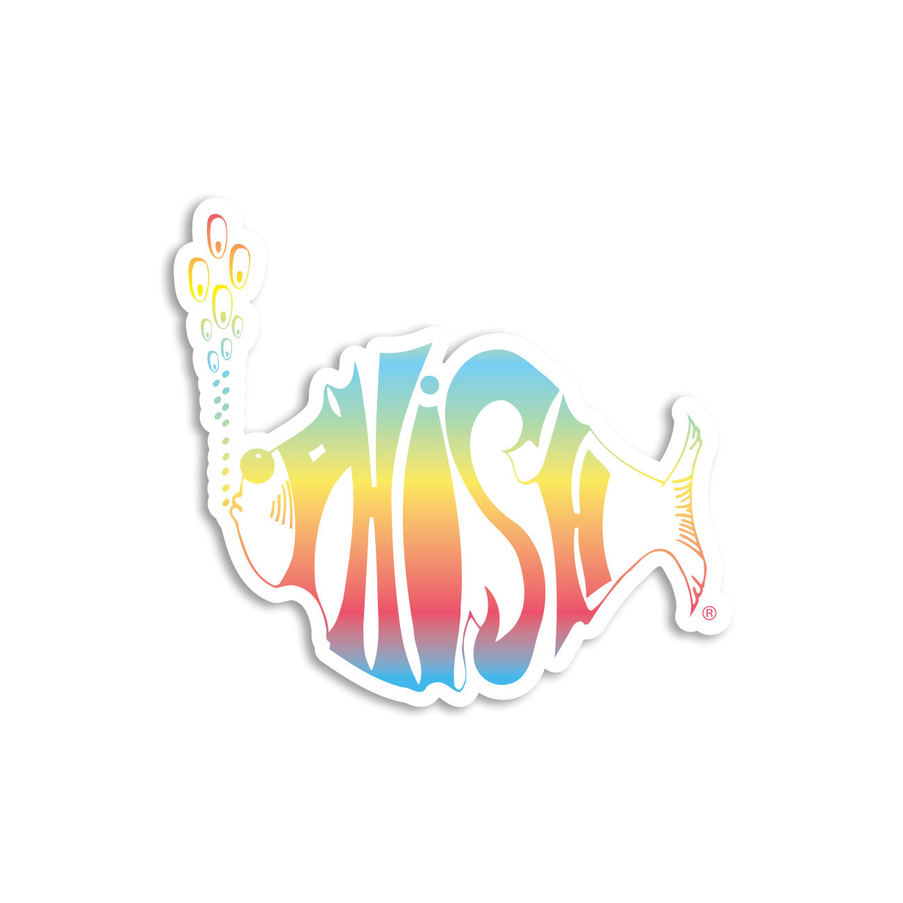 Classic Rainbow Logo Clear Sticker