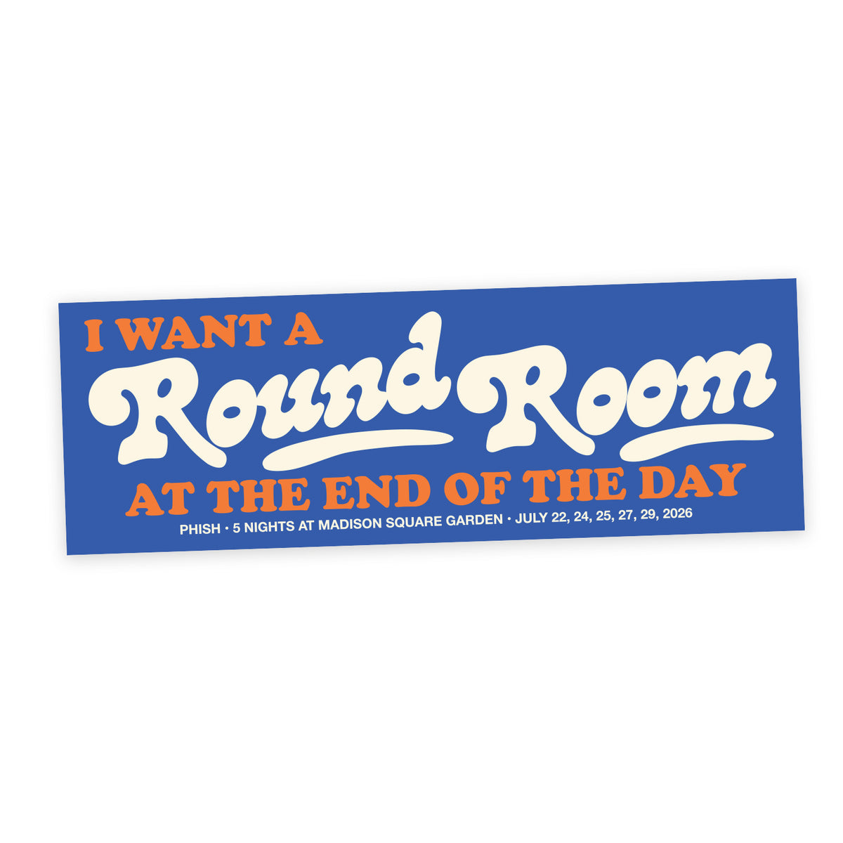 Round Room The Garden 2026 Bumper Sticker
